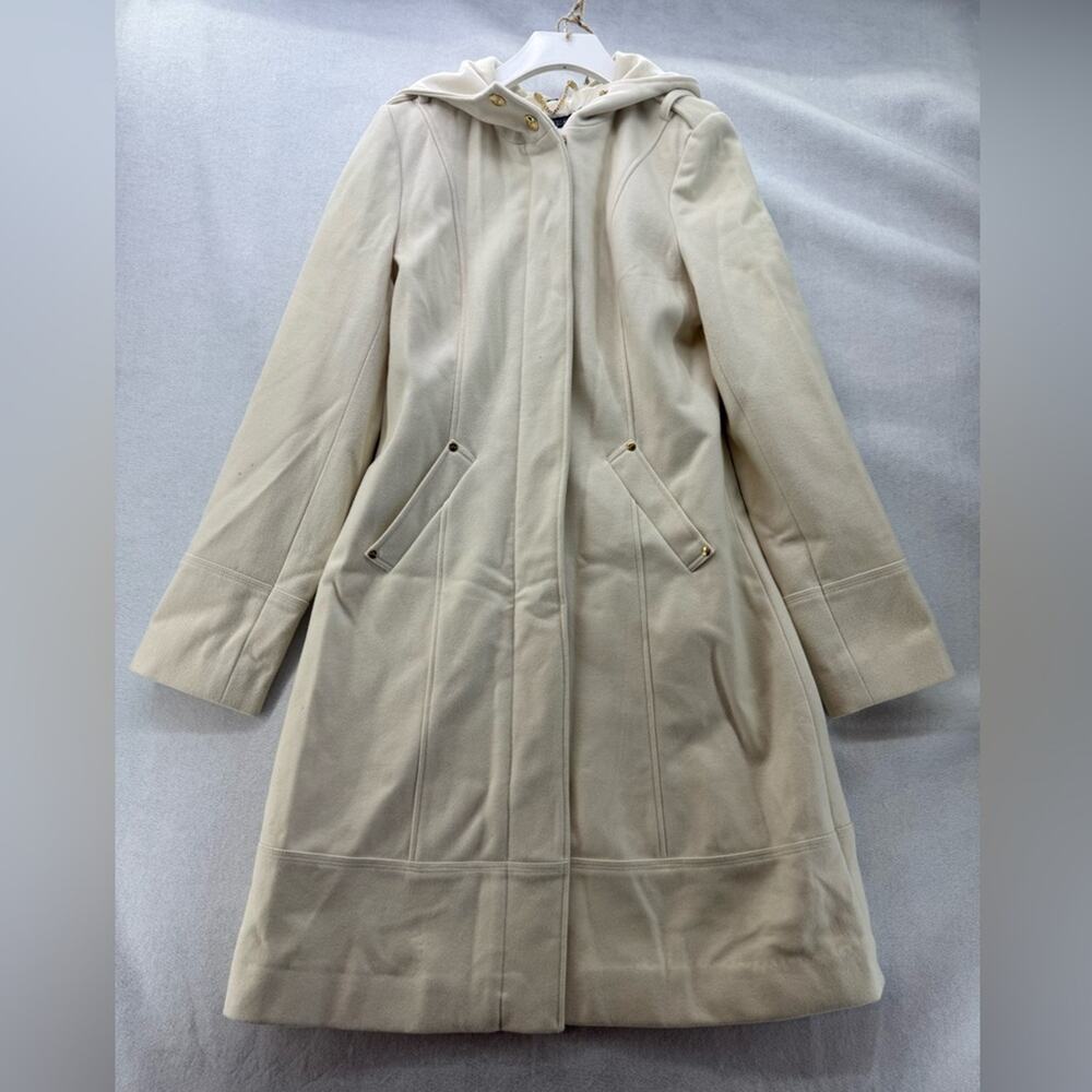 EUC Vintage Guess Wool Blend Coat Ivory size Small